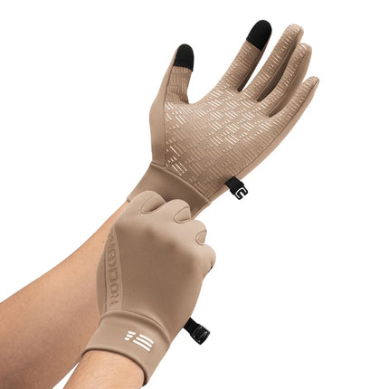 Gants de cyclisme d'hiver tactiles thermiques
