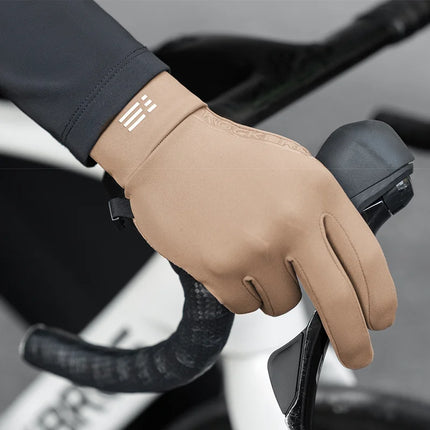 Gants de cyclisme d'hiver tactiles thermiques