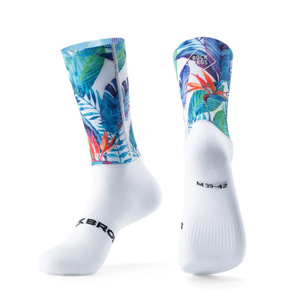 Chaussettes de compression cyclisme anti-bactériennes respirantes