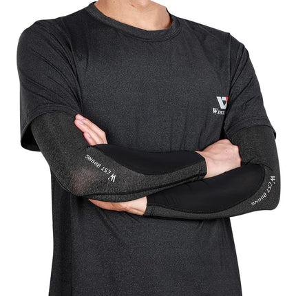 220Manchões verão anti-UV WEST BIKING em seda fria, unissexo, proteção solar