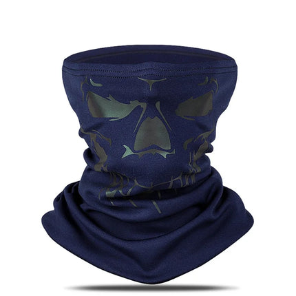 1238Cachecou Réfléchissant Couvrecou Polaire Coupe Vent Balaclava Bleu