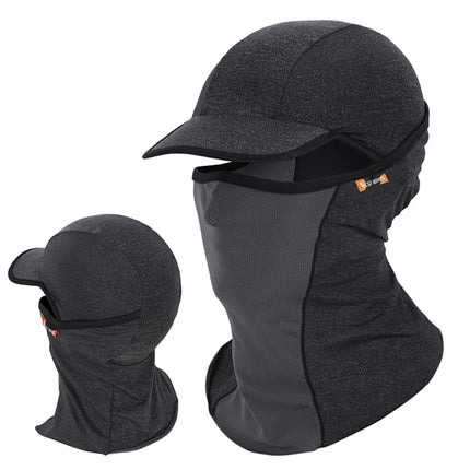 1371Cagoule 3-in-1 estiva anti-UV rinfrescante e traspirante - Grigio scuro