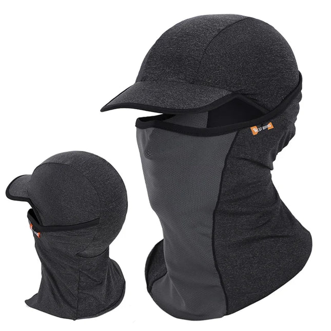 1371Cagoule 3-in-1 estiva anti-UV rinfrescante e traspirante - Grigio scuro