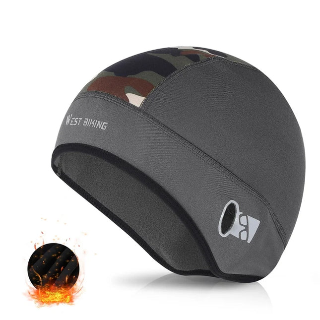 788 Winter Warm Camouflage Hat Holes for Glasses Gray