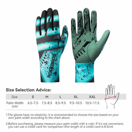 1197Paire de gants de vélo d&amp;#39;hiver plein doigt thermiques chauds