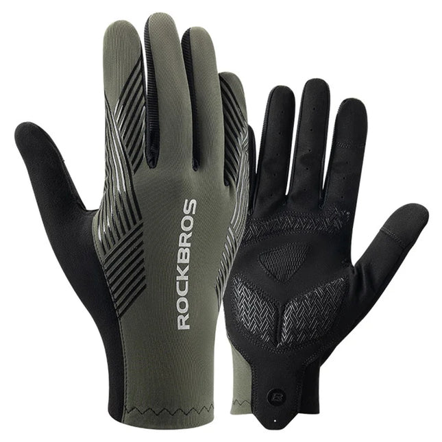 2156 Pair of Full Finger Cycling Gloves Touch Screen