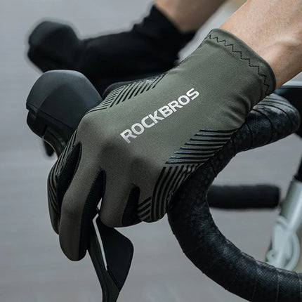 2198Paire de Gants de Cyclisme Pleins Doigts Écran Tactile