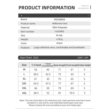 2390 Chaleco Reflectante de Poliéster Chaqueta de Seguridad Nocturna