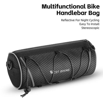 1425Sacoche de guidon de vélo de grande capacité 2L avec bandoulière