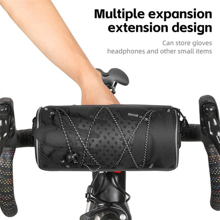 1425Sacoche de guidon de vélo de grande capacité 2L avec bandoulière