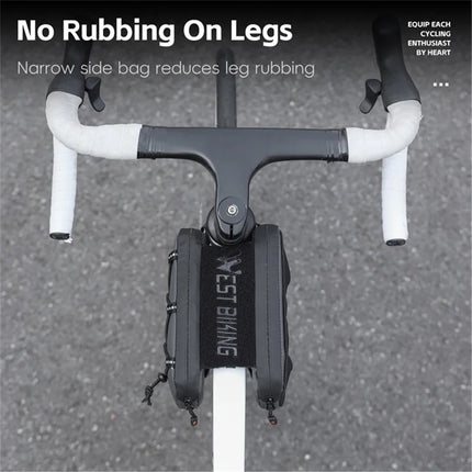 555Sacoche de tube supérieur de vélo  installation suspendue  - Gris