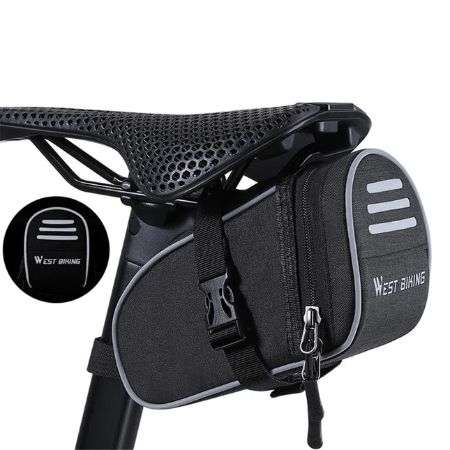 585 Bicycle saddle bag 1L, reflective Oxford fabric