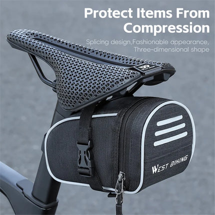 585Sacoche de selle de vélo 1L, toile Oxford réfléchissant
