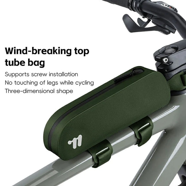 1640 Waterproof Road Bike Frame Bag MTB 0.7L - Dark Green