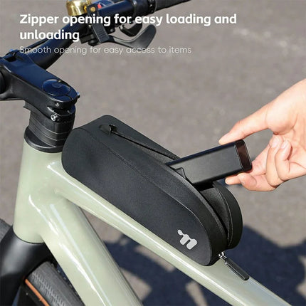 1640 Borsa da telaio per bici da corsa impermeabile per bici MTB 0,7L - Verde scuro