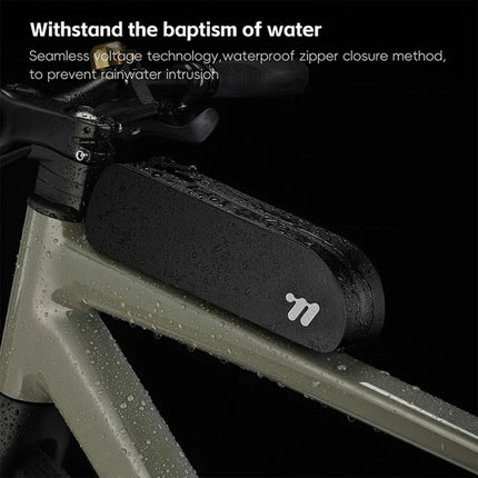 1398 Borsa da telaio per bici da corsa impermeabile per bici MTB 0,7L - Arancione