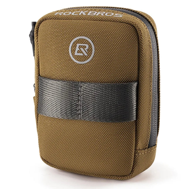 1019Sacoche de selle de vélo, sac de vélo léger 0,35L portable - Café