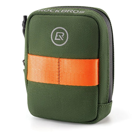 1607 Bicycle saddle bag, lightweight 0.35L multifunctional bike bag - Army green