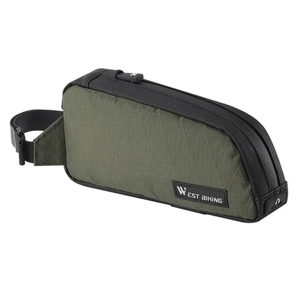 1566 Sacoche de quadro de bicicleta em nylon - Verde