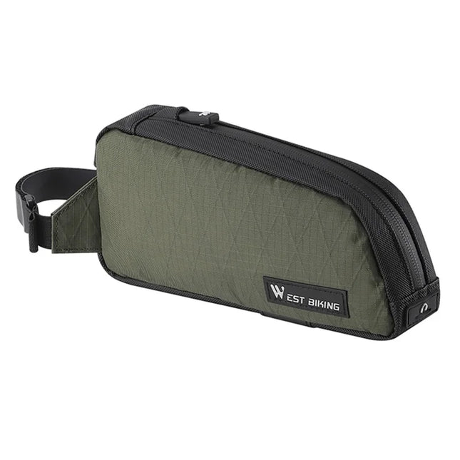 1566Bolsa de cuadro de bicicleta en nylon - Verde