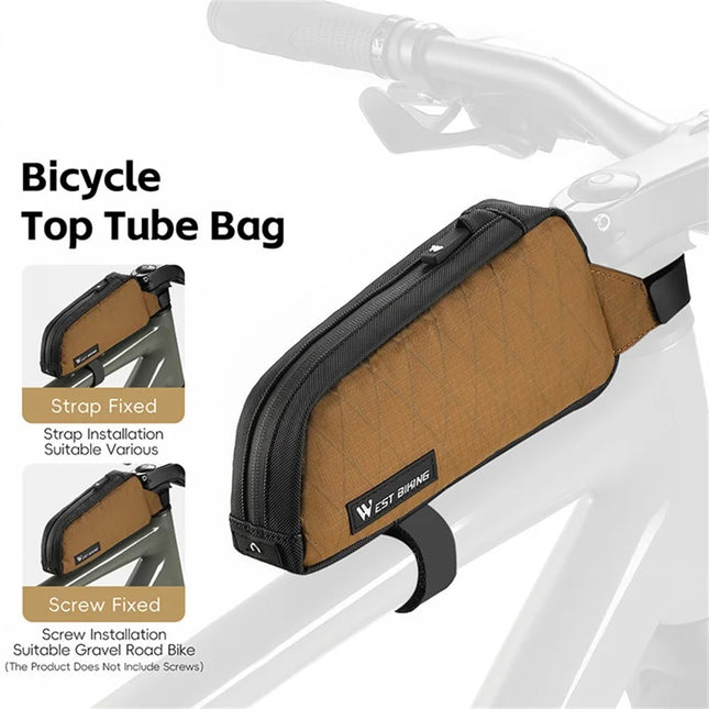 1566Bolsa de cuadro de bicicleta en nylon - Verde