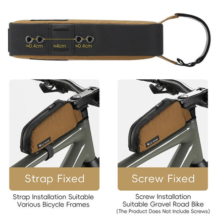 1566 Sacoche de quadro de bicicleta em nylon - Verde