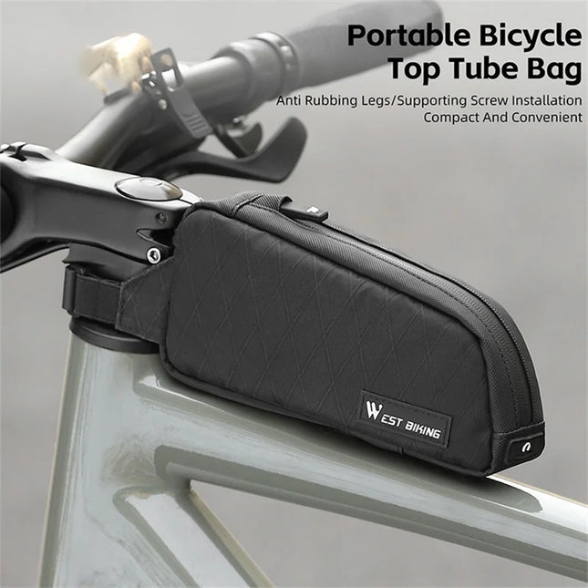 1633 Nylon Bike Frame Bag - Black