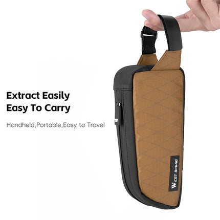 1633 Nylon Bike Frame Bag - Black