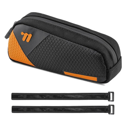 Borsa da telaio per bici impermeabile in pelle PU con rilievo 3D