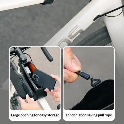 Vattentät magnetisk framramväska för landsvägs- och MTB-cykel