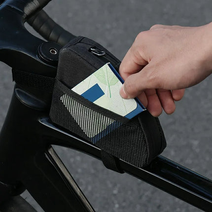 Borsa da telaio per bici con accesso rapido e fasce di fissaggio