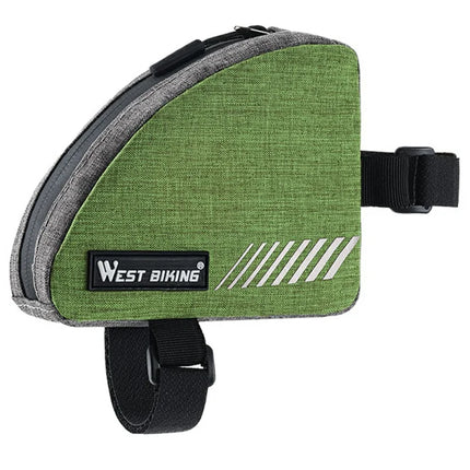 Bolsa de cuadro para bicicleta con acceso rápido y bandas