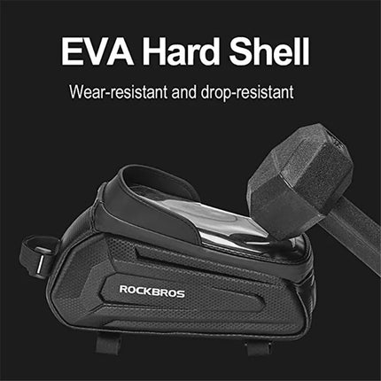 1089Sacoche de Cadre de Vélo Étanche avec Écran Tactile