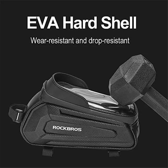 1089Sacoche de Cadre de Vélo Étanche avec Écran Tactile