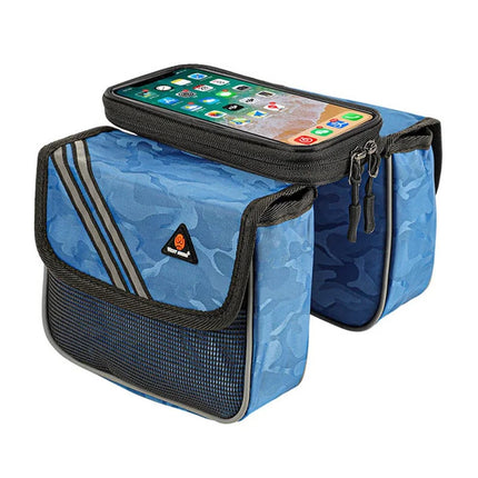 829 Splash-proof touch screen mobile phone pouch - Blue
