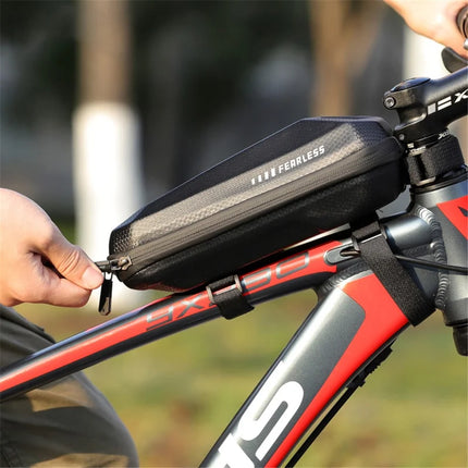 1045Sacoche de vélo à coque rigide 1,5L tube supérieur avant étanche en EVA