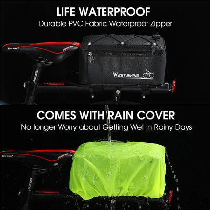1359 Waterproof Large Capacity 4L Bicycle Saddle Bag