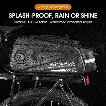 1767Bolsa de sillín impermeable, bolsa para portaequipajes trasero de bicicleta