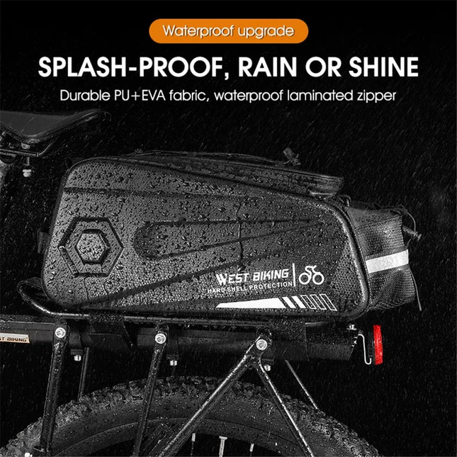 1767 Borsa da sella impermeabile, borsa per portapacchi posteriore per bicicletta
