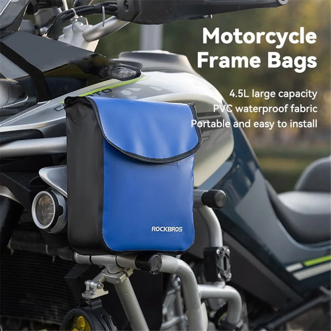 1360Borsa anteriore sospesa per bicicletta elettrica scoote impermeabile - Blu