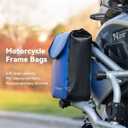 1360Borsa anteriore sospesa per bicicletta elettrica scoote impermeabile - Blu