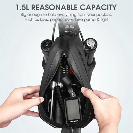 1754 Bolsa de tubo superior para bicicleta - Negro