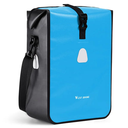 1151Sacoche de porte-bagages arrière de vélo de grande capacité 15L  étanche - Bleu