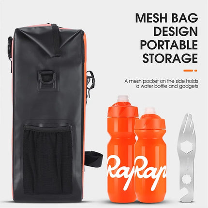 1151Sacoche de porte-bagages arrière de vélo de grande capacité 15L  étanche - Bleu