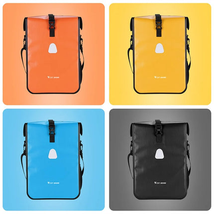 1151Sacoche de porte-bagages arrière de vélo de grande capacité 15L  étanche - Bleu