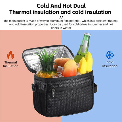 1562 Bolsa de aislamiento para manillar de bicicleta de cuero PU con pantalla táctil