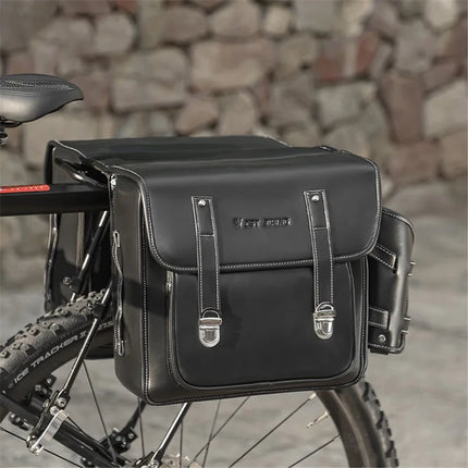 1651 Bolsa de almacenamiento para portaequipajes trasero de bicicleta - Negro