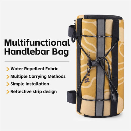 1183Sacoche cylindrique de guidon  en polyester