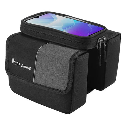 1259 Sacoche de tubo superior de bicicleta, tecido Oxford