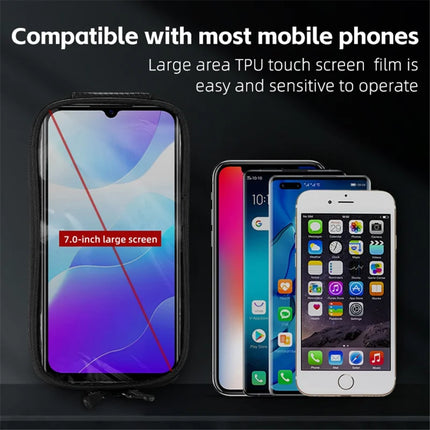 1259 Sacoche de tubo superior de bicicleta, tecido Oxford